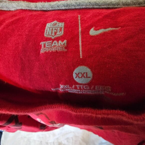Tampa Bay Buccaneers Red T-Shirt Men's XXL Nike NFL Official Football - Picture 3 of 3